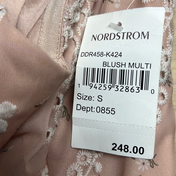 Dress the Population Blush Multi River Off The Shoulder Midi Dress NWT S - Picture 10 of 12